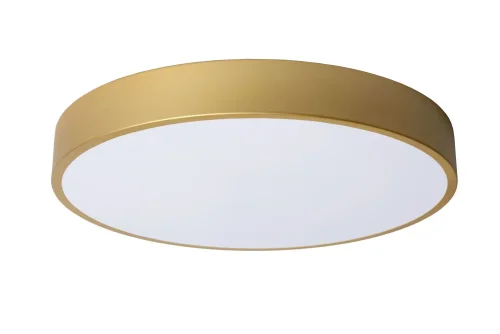Светильник потолочный LED Unar 79185/40/02 Lucide белый 1 лампа, основание матовое золото латунь в стиле современный  фото 2