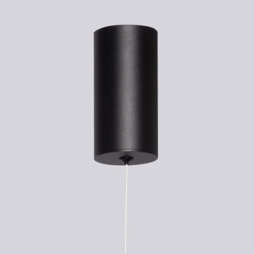 Светильник подвесной LED Ральф 675015801 DeMarkt чёрный 1 лампа, основание чёрное в стиле хай-тек линейный фото 7
