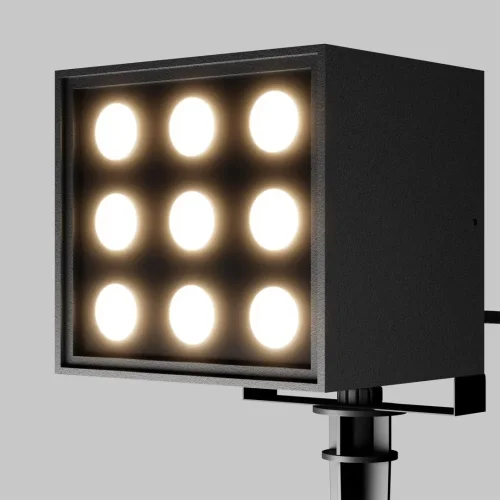 Прожектор LED Ares O309FL-L18B3K Maytoni уличный IP65 чёрный 1 лампа, плафон чёрный в стиле хай-тек современный LED фото 4