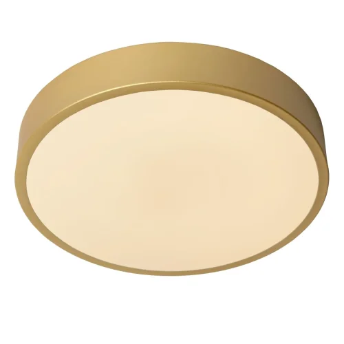 Светильник потолочный LED Unar 79185/30/02 Lucide белый 1 лампа, основание матовое золото латунь в стиле современный  фото 3