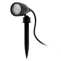 Ландшафтный светильник LED 93384 NEMA 1 Eglo уличный IP44 чёрный 1 лампа, плафон прозрачный в стиле 10096 GU10