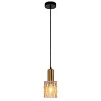 Светильник подвесной Rain 10189/1S Brass Escada латунь 1 лампа, основание чёрное в стиле лофт 