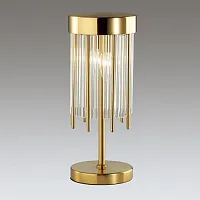 Настольная лампа York 4788/2T Odeon Light прозрачная 2 лампы, основание золотое металл в стиле классический 