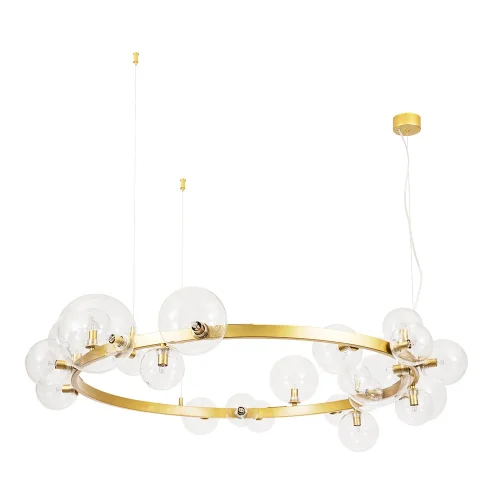 Люстра подвесная Vincent A7790SP-24GO Arte Lamp прозрачная на 24 лампы, основание золотое в стиле современный 