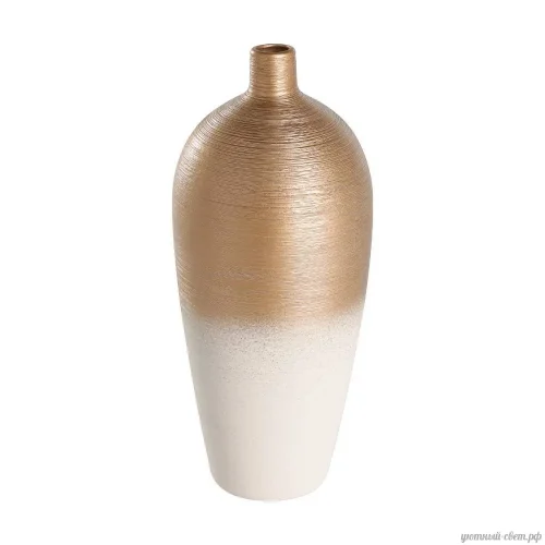 Ваза декоративная Saryksu 421419 Eglo, цвет - белый / золотой, материал - керамика, купить с доставкой по Москве и России.