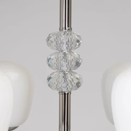 Люстра подвесная Оливия 306014706 MW-Light белая на 6 ламп, основание хром в стиле современный  фото 7