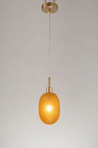 Светильник подвесной Magliano E 1.P2 Y Arti Lampadari жёлтый 1 лампа, основание золотое в стиле современный  фото 3