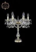 Настольная лампа 12.11.6.141-45.Gd.Sp Bohemia Art Classic прозрачная 6 ламп, основание золотое металл в стиле классический 