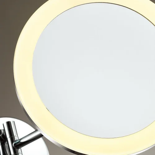 Зеркало с подсветкой LED Mirror 4678/6WL Odeon Light прозрачное белое фото 4